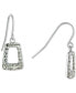 ფოტო #2 პროდუქტის Crystal Geometric Drop Earrings in Sterling Silver, Created for Macy's