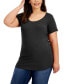 Trendy Plus Size Scoop-Neck T-Shirt