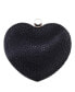 Women's Crystal Heart Minaudiere Bag