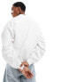 Tommy Jeans boxy new classics crew neck sweatshirt in white