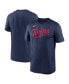 Фото #4 товара Men's Navy Minnesota Twins New Legend Wordmark T-shirt