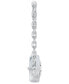 ფოტო #4 პროდუქტის Diamond Bezel Pendant Necklace (1/5 ct. t.w.) in 14k White Gold, 16" + 2" extender