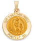 Фото #1 товара Macy's guardian Angel Pendant in 14k Gold
