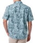 Фото #2 товара Men's Short-Sleeve Marlin Floral Fishing Shirt
