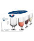 Фото #2 товара Parisienne 9 Ounce Stemmed Wine Glass, Set of 4