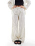 Фото #9 товара Nobody's Child Misha wide leg trouser co-ord in cream pinstripe