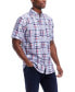 Фото #3 товара Men's Short Sleeve Cotton Shirt with Ticking Stripe