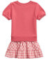 ფოტო #2 პროდუქტის Toddler & Little Girs Plaid French Terry Sweatshirt Dress