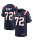 ფოტო #4 პროდუქტის Men's Matt Light Navy New England Patriots Game Retired Player Jersey