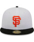 Men's White, Black San Francisco Giants Optic 59FIFTY Fitted Hat