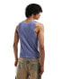 COLLUSION ribbed vest in grey marl