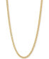 Italian Gold miami Cuban Link 22" Chain Necklace (3mm) in 14k Gold