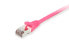 Фото #2 товара Equip Cat.6 S/FTP Patch Cable - 1.0m - Pink - 1 m - Cat6 - S/FTP (S-STP) - RJ-45 - RJ-45
