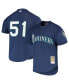 Фото #1 товара Men's Ichiro Suzuki Royal Seattle Mariners Cooperstown Collection Mesh Batting Practice Jersey