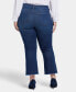 Фото #2 товара Plus Size Barbara Bootcut Ankle Fray Jeans