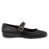 Фото #1 товара Trotters Sugar T1963-014 Womens Black Leather Slip On Mary Jane Flats Shoes