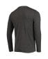 Men's Green and Heathered Charcoal NDSU Bison Meter Long Sleeve T-shirt and Pants Sleep Set