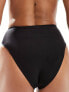 Фото #5 товара ASOS DESIGN mix and match ultra smoothing high leg high waist bikini bottom in black