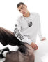 Basic Pleasure Mode television long sleeve t-shirt in white