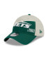 ფოტო #2 პროდუქტის Men's Cream, Green New York Jets 2023 Sideline Historic 9TWENTY Adjustable Hat