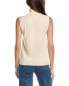 Lafayette 148 New York Sleeveless Turtleneck Wool & Silk-Blend Shell Women's