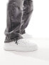 Фото #1 товара Calvin Klein Jeans cupsole laceup monogram logo trainers in white