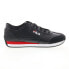 Фото #3 товара Fila Province 1RM01206-014 Mens Black Synthetic Lifestyle Sneakers Shoes