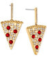 ფოტო #1 პროდუქტის by Nadri 18k Gold-Plated Pavé & Color Crystal Pizza Slice Drop Earrings