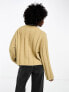 Weekday Fiona chunky knit jumper in oatmeal melange Hellbeige-meliert, XL - фото #5