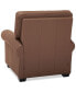 Orid 36" Leather Roll Arm Pushback Recliner, Created for Macy's