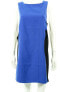 Фото #2 товара Style Stalker Womens Sleeveless Blue Color Mini Dress Colorblock Size Large