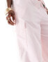 Aria Cove low rise tie detail cargo beach trousers co-ord in baby pink