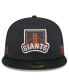 Men's Black San Francisco Giants 2024 Clubhouse 59FIFTY Fitted Hat Черный, 7 5/8 - фото #2