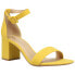 Фото #2 товара CL by Laundry Jody Block Heels Ankle Strap Womens Yellow Dress Sandals IJVC1SSS