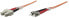 Фото #1 товара Intellinet Fiber Optic Patch Cable - OM2 - ST/SC - 3m - Orange - Duplex - Multimode - 50/125 µm - LSZH - Fibre - Lifetime Warranty - Polybag - 3 m - OM2 - ST - SC