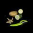 Фото #2 товара Нож для чистки овощей и фруктов Quid Veggy Металл Зеленый 22 х 10 х 4 см