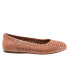 Фото #1 товара Softwalk Sonoma S1862-750 Womens Brown Leather Slip On Ballet Flats Shoes