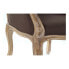 Фото #4 товара Кресло мягкое DKD Home Decor Коричневое Натуральное Темно-коричневое из каучукового дерева 62 x 55 x 100 cm 63,5 x 49,5 x 102 cm