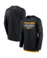 Фото #1 товара Men's Black Pittsburgh Penguins Authentic Pro Long Sleeve T-shirt