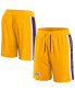 Фото #2 товара Men's Gold Los Angeles Lakers Referee Iconic Mesh Shorts