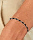 ფოტო #2 პროდუქტის Black Spinel Link Bracelet (2-1/5 ct. t.w.) in Sterling Silver (Also in Lab-Grown Ruby/White Sapphire)