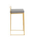 Фото #2 товара Fuji Gold Counter Stool, Set of 2