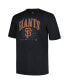 Men's Black San Francisco Giants Big Tall Double Header T-Shirt