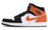 Фото #1 товара Кроссовки Nike Air Jordan 1 Mid Shattered Backboard (Белый, Оранжевый, Черный)