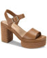 Фото #1 товара Women's Edisonn Block Heel Espadrille Platform Sandals, Created for Macy's