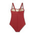 Women's Twist-Front Square Neck Full Coverage One Piece Swimsuit with Tummy