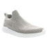 Propet Travelbound Slip On Knit Womens Grey Sneakers Casual Shoes WAT104MGRY