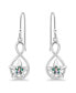 ფოტო #3 პროდუქტის Abalone Inlay Starfish Motif Fishhook Drop Earrings