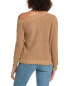 Фото #2 товара Minnie Rose Shaker Off-The-Shoulder Cashmere-Blend Sweater Women's Brown Xs