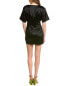 Cynthia Rowley Satin Mini Dress Women's Black 2 - фото #2